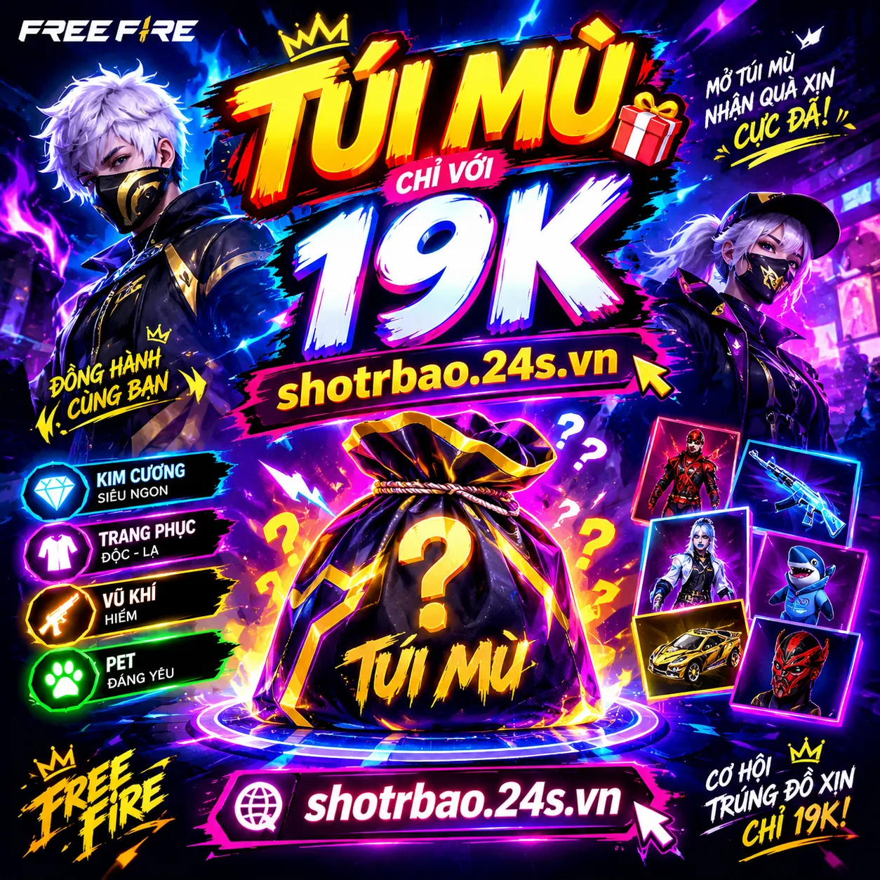 Túi Mù 19k Cơ hội lụm Acc Víp 6